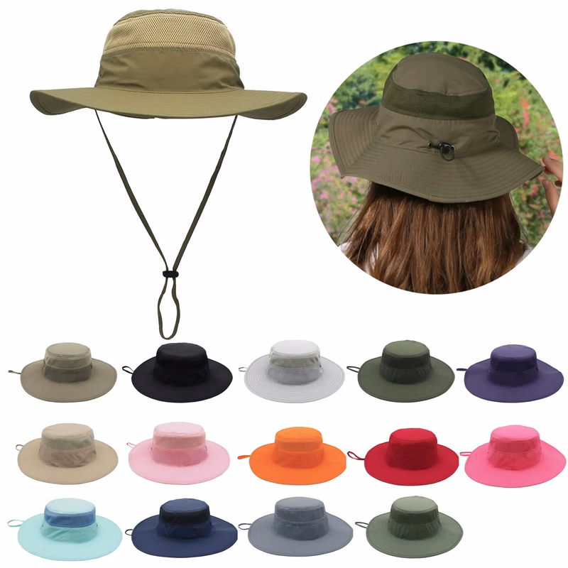 Nylon Fishing Hat Sun Visor Cap MOQ50