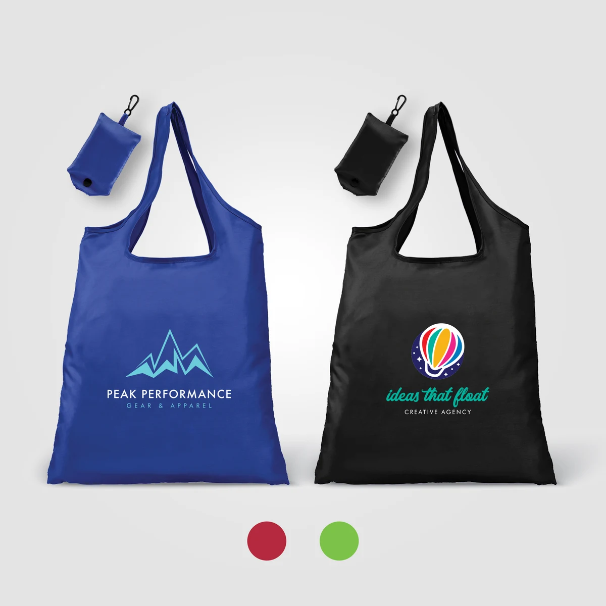 Santorini - Foldaway Shopping Tote Bag - 210D Polyester 1