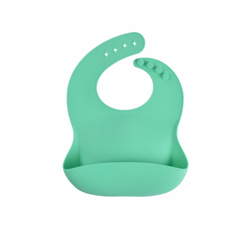 Soft Food Grade Silicone Baby Bib Adjustable