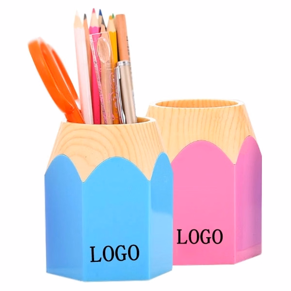 Pencil Shape Plastic Pen Holder
