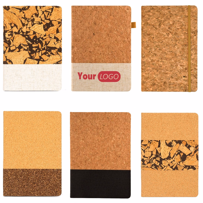 Coffee Grounds Cork Notebook
