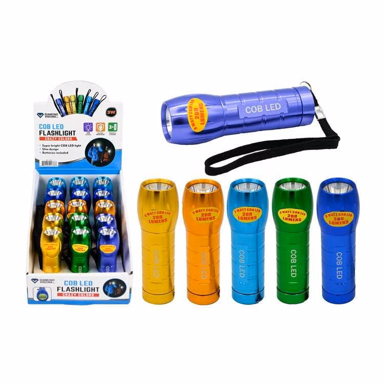 COB LED Flashlight - Assorted
