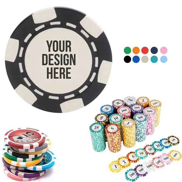 Custom Casino Grade Plastic Poker Chips with Professional Weight — Premium Game Set 1
