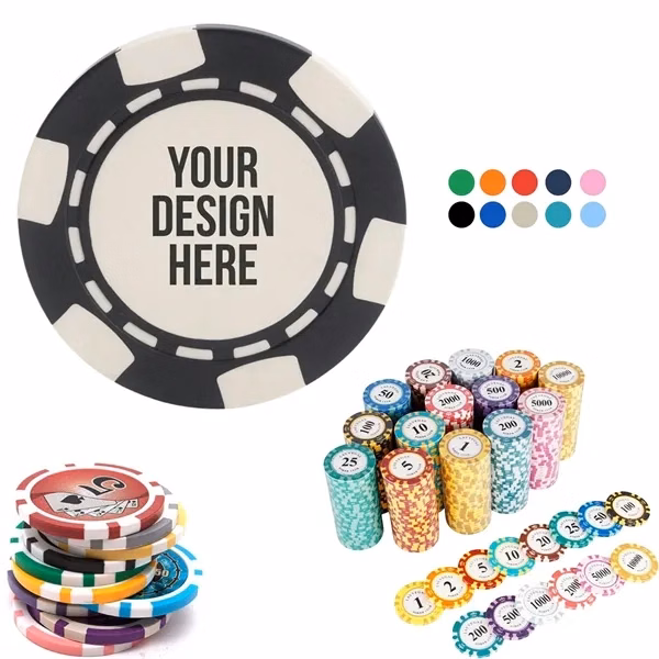 Custom Casino Grade Plastic Poker Chips with Professional Weight — Premium Game Set