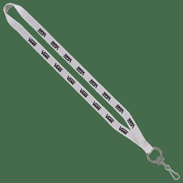 1/2" Polyester Lanyard with Sewn Metal Swivel Snap Hook