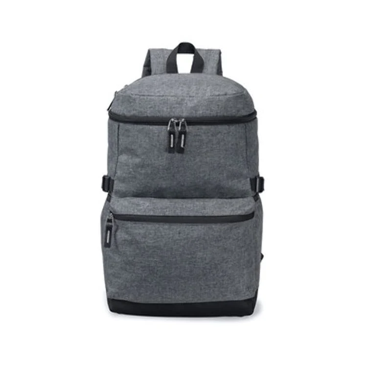 19.5" Computer Backpacks - Gray Heather Padded Back Panel 1