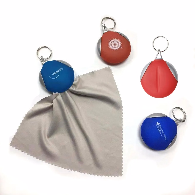 Pocket Microfiber Lens Cloth Key Chain