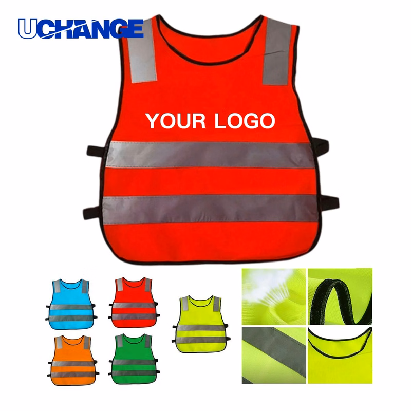Kids Reflective Safety Vest Lightweight Polyester for Visibility