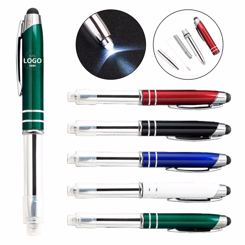 Stylus Metal Pen with LED Light
