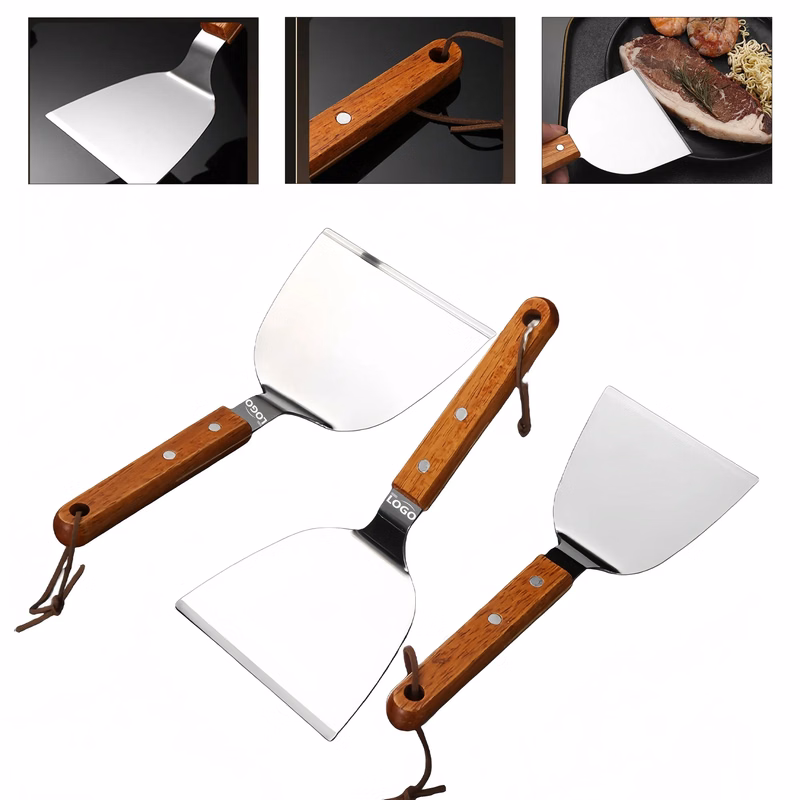 Stainless Steel Cooking Spatula Wood Handle