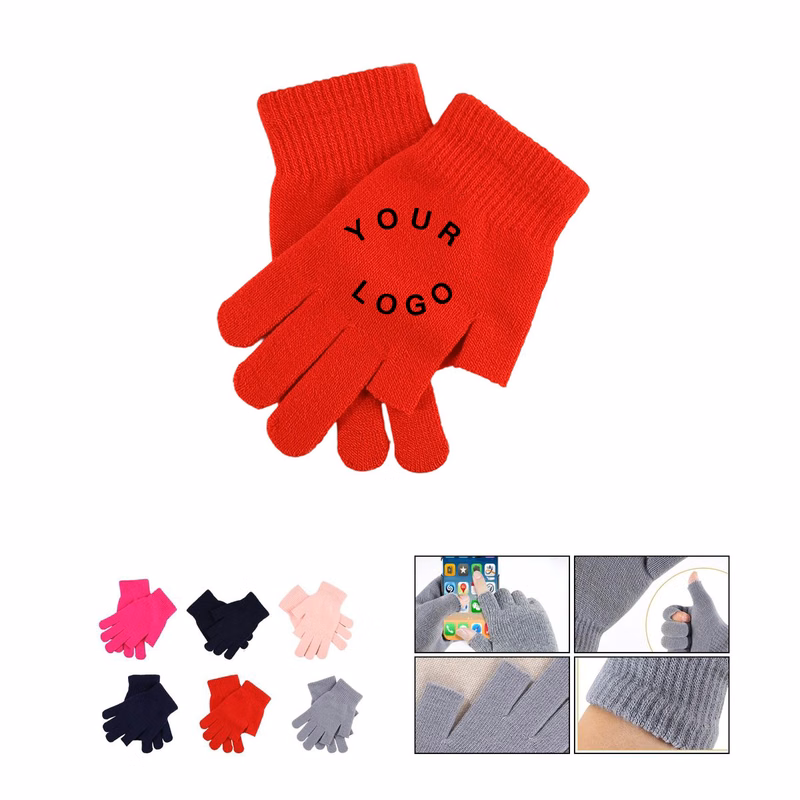 Warm Knitted Gloves with Fingerless Style