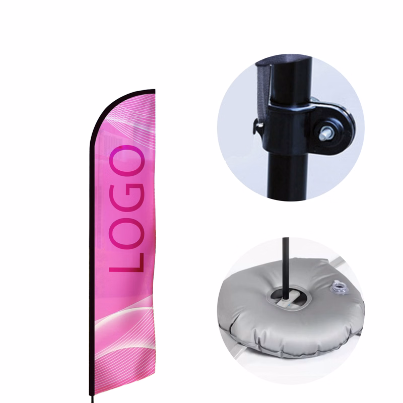 MOQ 10 PCS Sturdy Knife - Shaped Water - Filled Flag