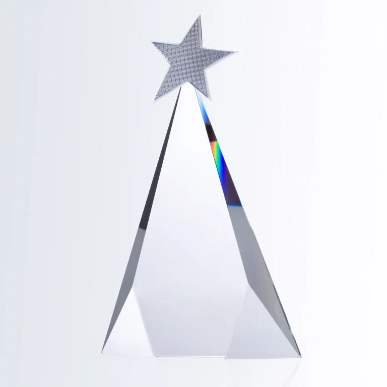 Metal Star Tri-Triangle Crystal Award 1