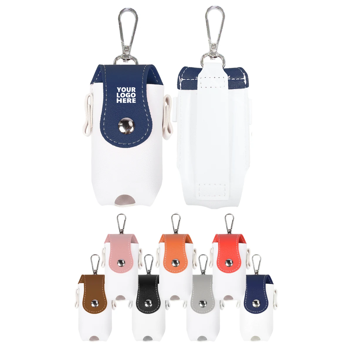 Portable Two-Ball Golf Bag Made of PU Leather 1