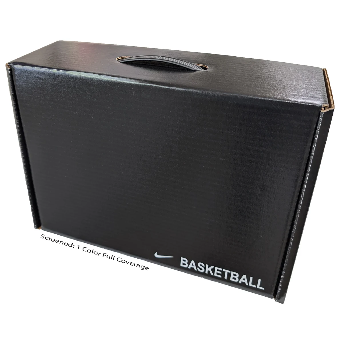 13" x 10" x 4 1/2" - B-Flute Tuck Box with Handle 1