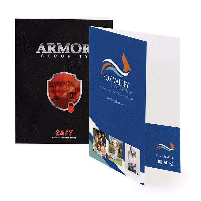 Folders – 4 Color Ink Imprint Designer Stock