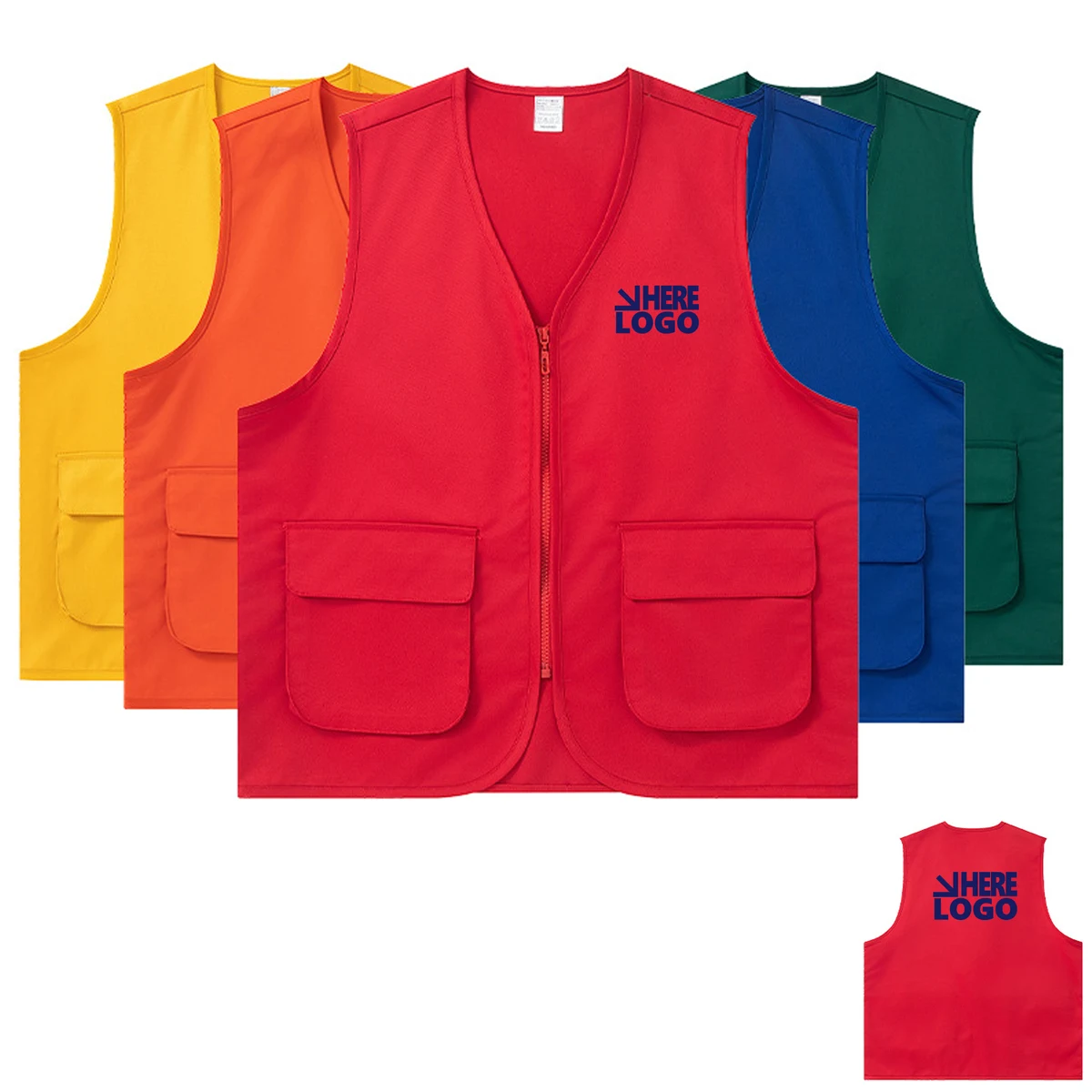 Customizable Event Vest with Multiple Pockets 1