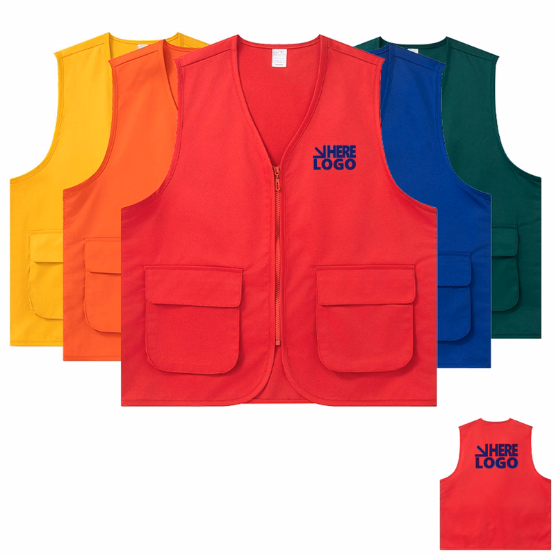 Customizable Event Vest with Multiple Pockets
