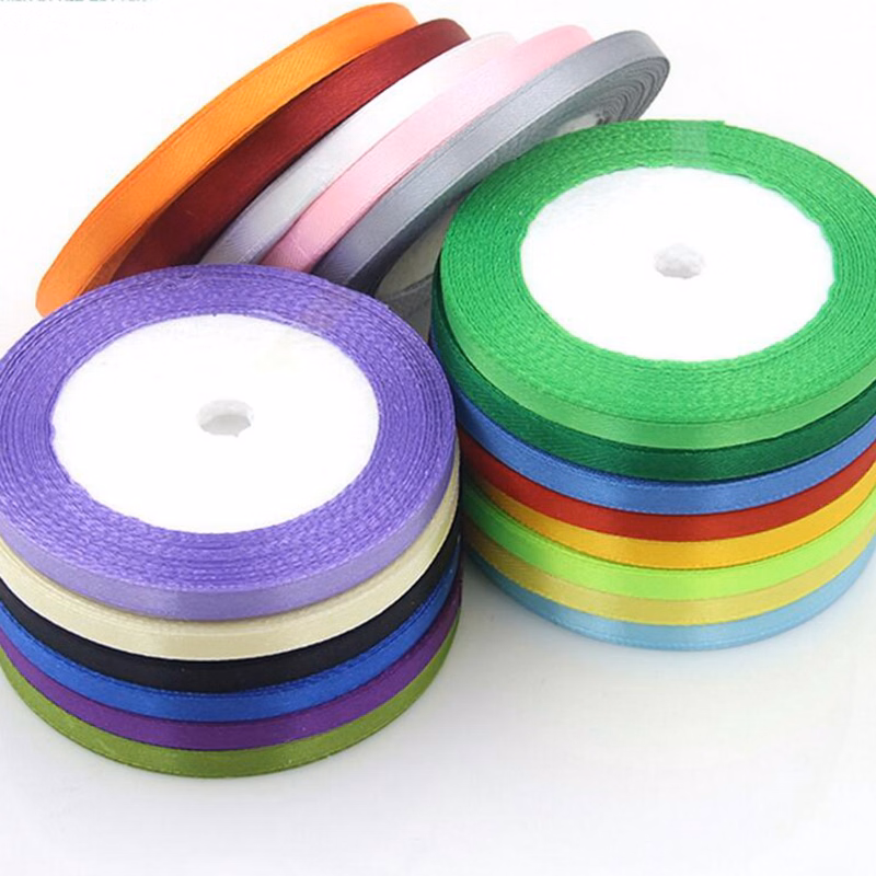 Solid Polyester Satin Ribbon 