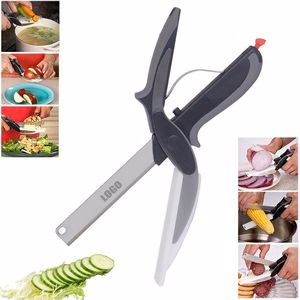 2 In 1 Versatile Smart Cutting Scissors With Integrated Board