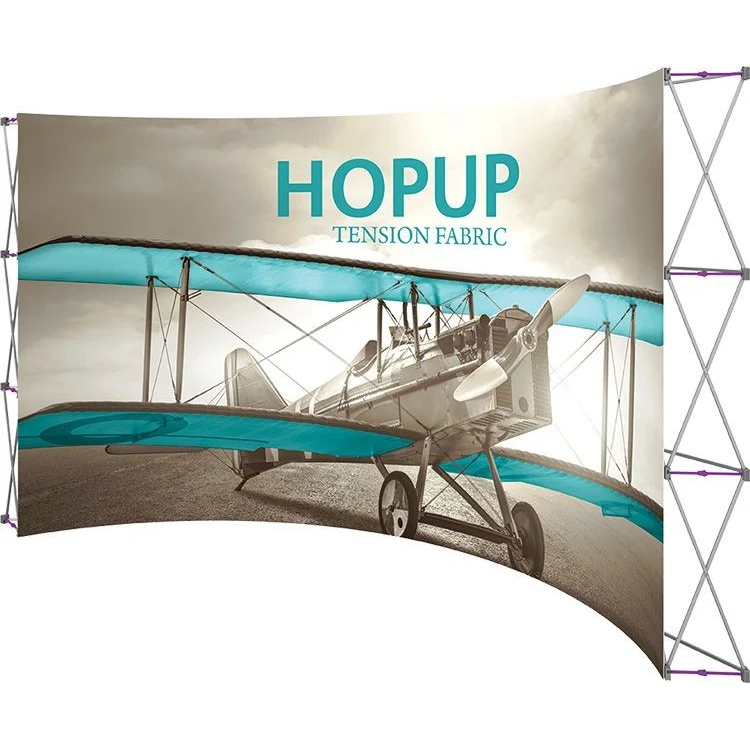 Hopup 15ft Full Height Curved Display Front Graphic 1