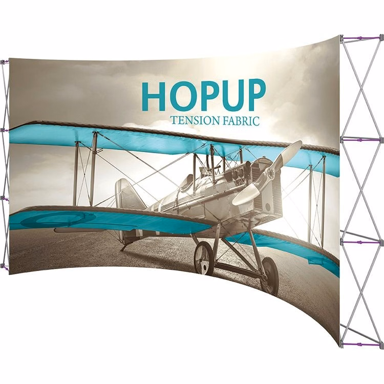 Hopup 15ft Full Height Curved Display Front Graphic