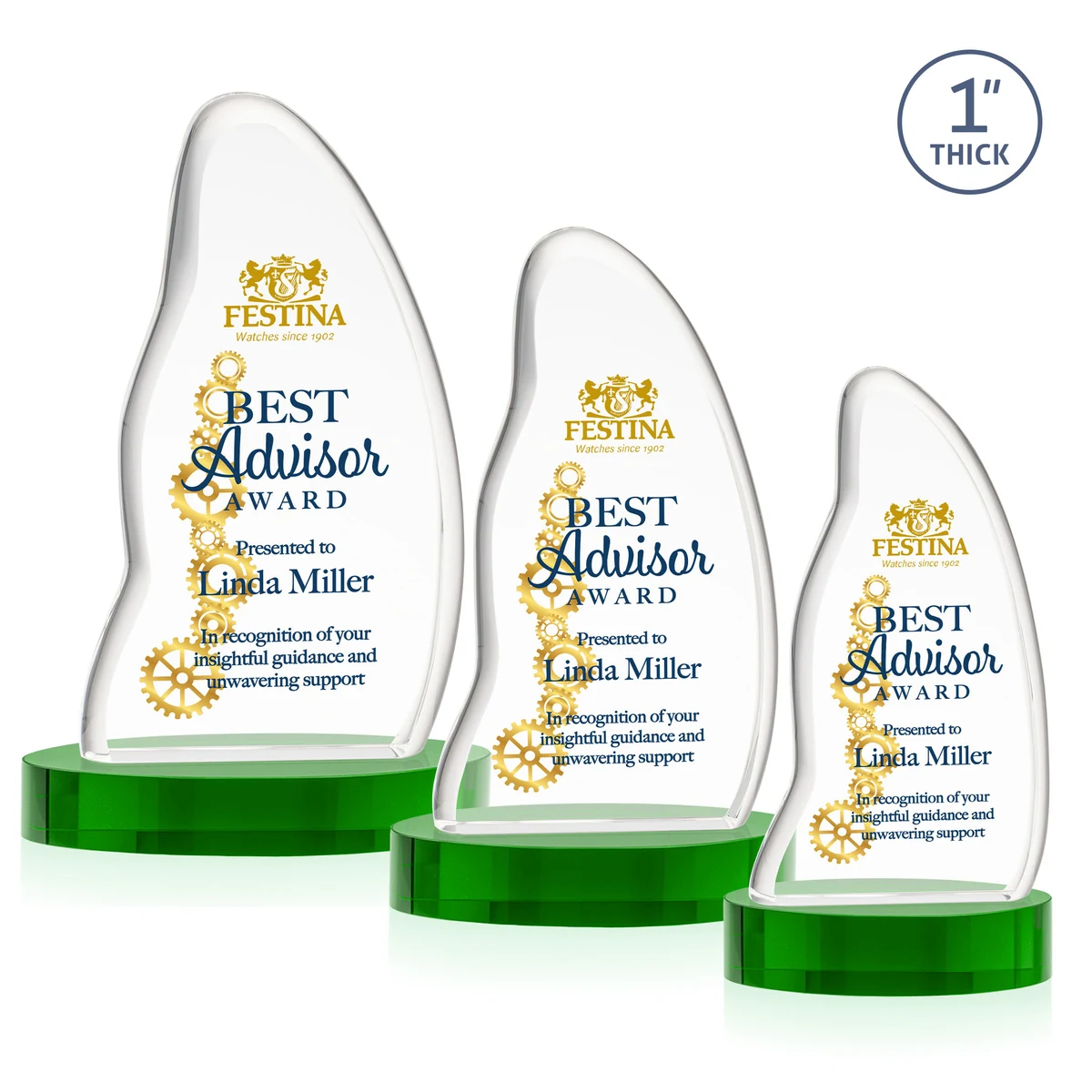 Beauford VividPrint™ Award on Base - Green 1