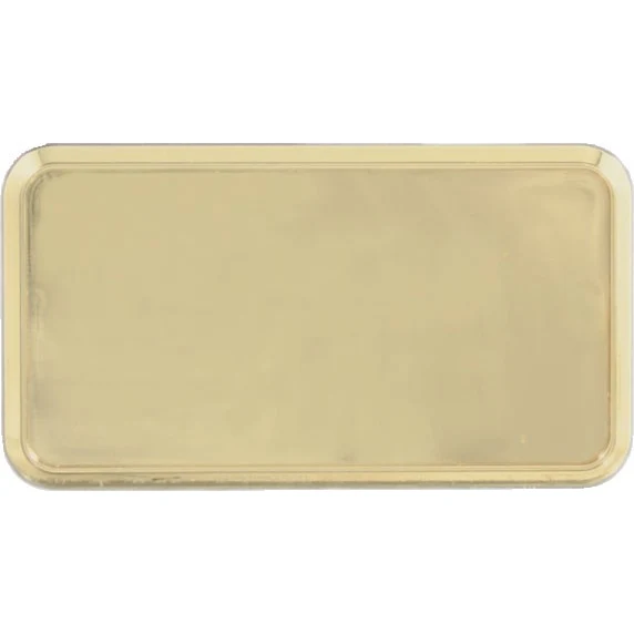 Gold Rectangular Name Badge Frame with Round Corners 1