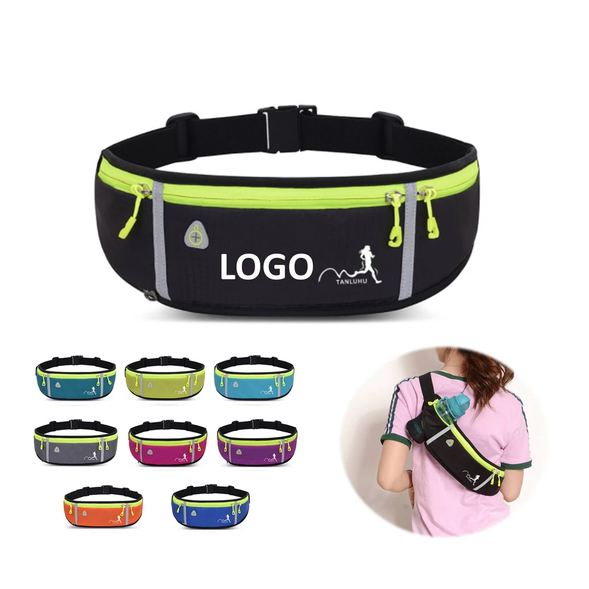 Reflective Outdoor Sports Running Belt Waist Bag 1