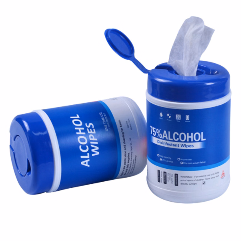 FDA Approval 60-PACK 75% Medical Alcohol Non-woven Cleaning Wet Wipes