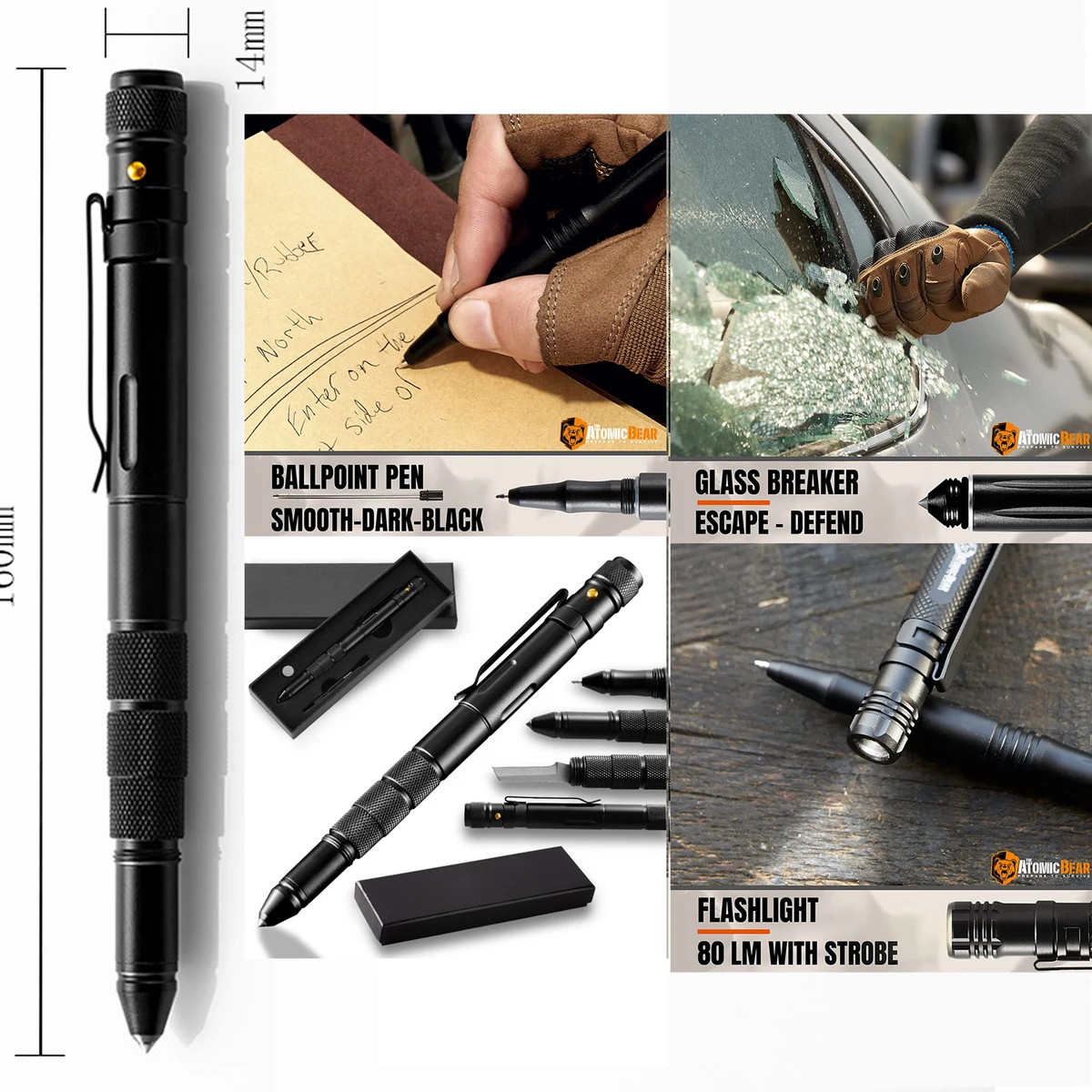 Flashlight Survival Pen 1