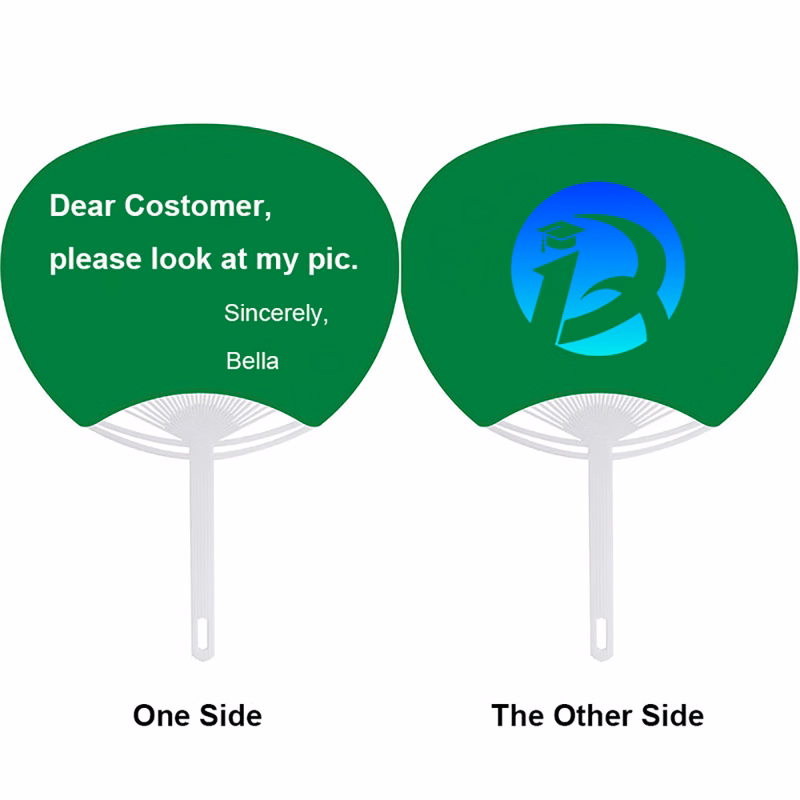 Big head shaped advertising hand fan