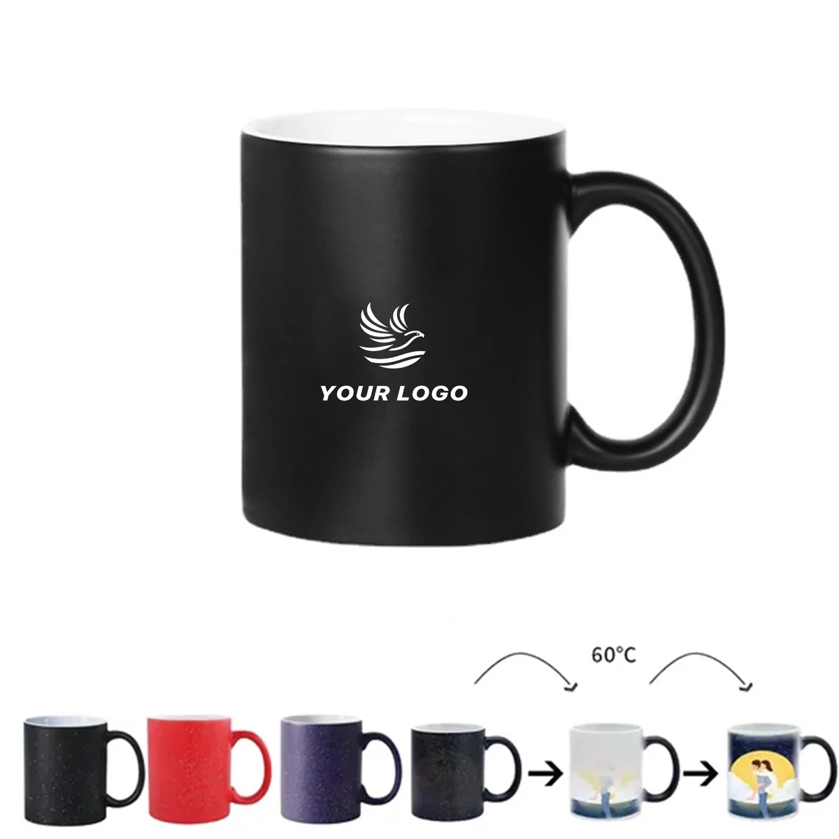 11Oz Ceramic Color Changing Mugs 1