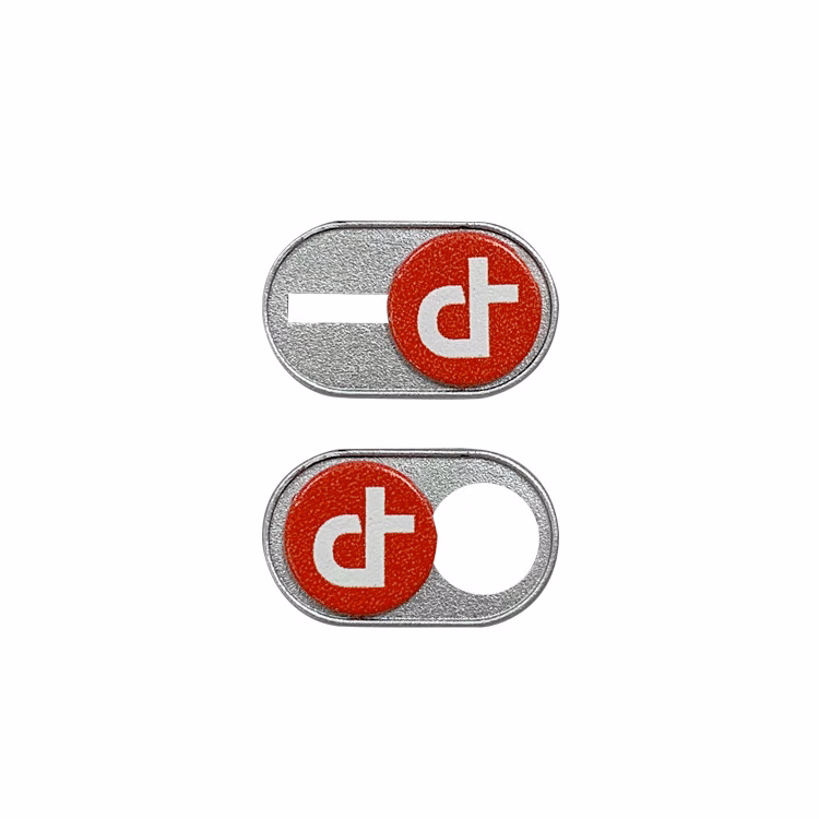 Oval Silver Webcam Cover