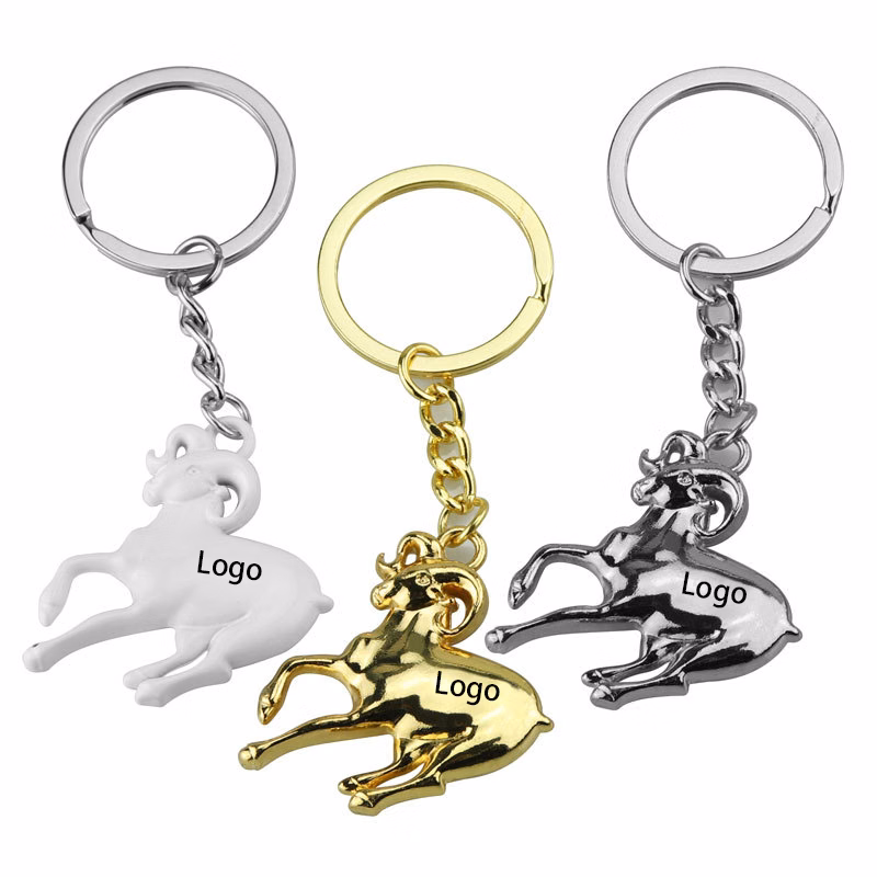 Creative Metal Goat Key Chain