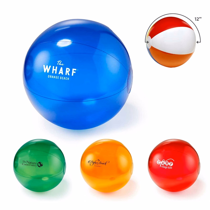 12" Translucent Beach Ball