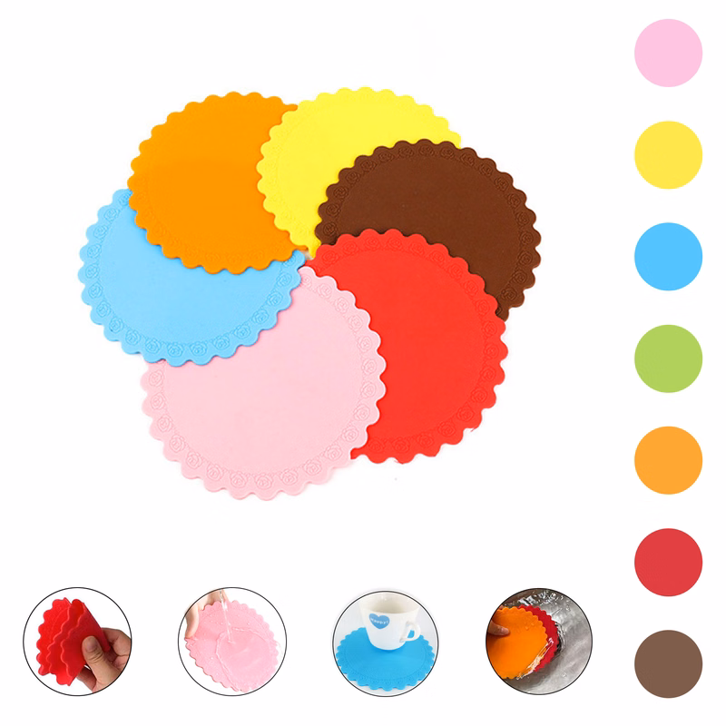 Thicken Silicone Rose Water Coaster