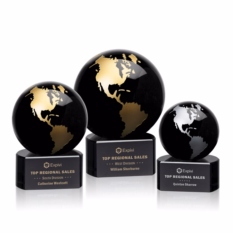 Marcana Globe Award - Black/Gold