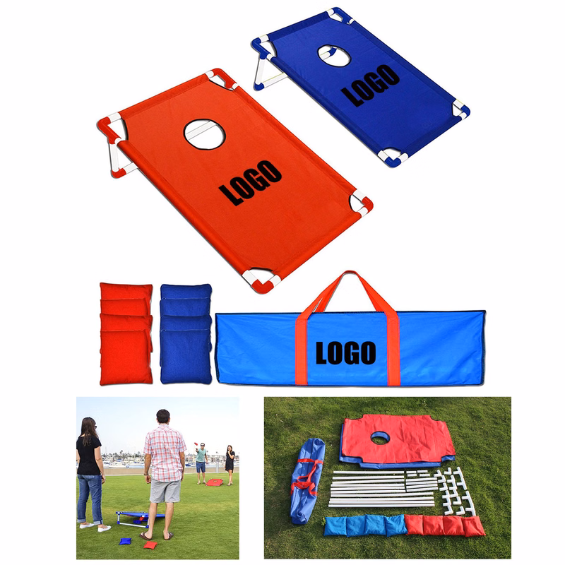 Portable PVC Framed Cornhole Toss Game Set