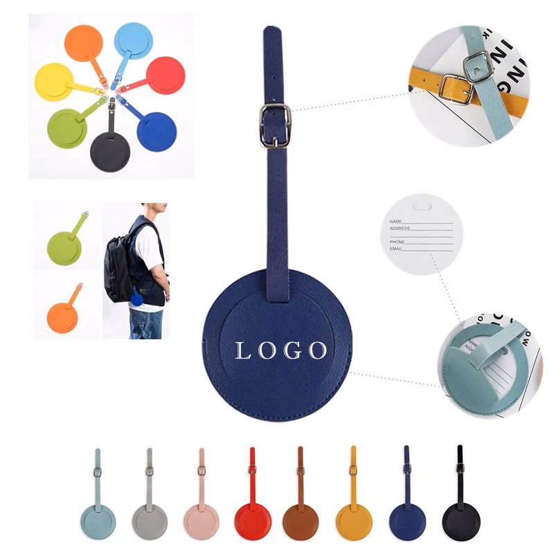 Faux Leather Luggage Tag