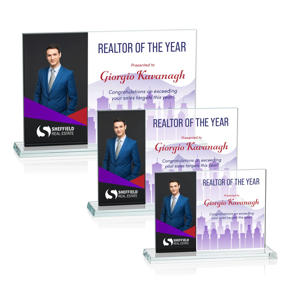 Composite Horizontal VividPrint™ Award - Black 1