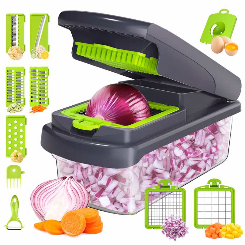 15in 1 Fruit Vegetable Food Chopper with Egg Separator