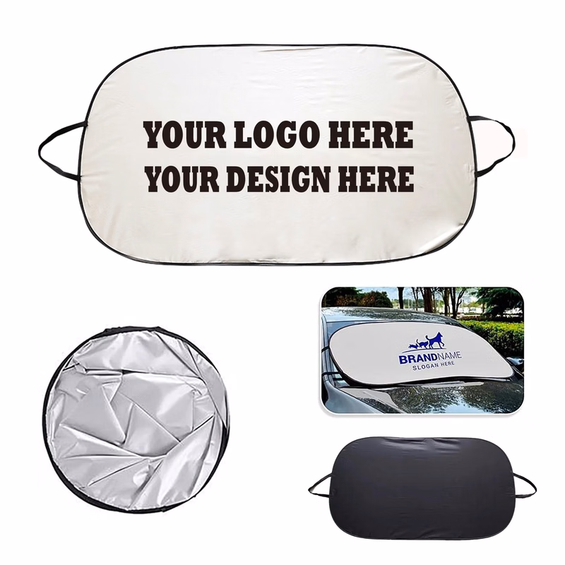 Windshield  Summer Car Sun Shade With Small Pouch