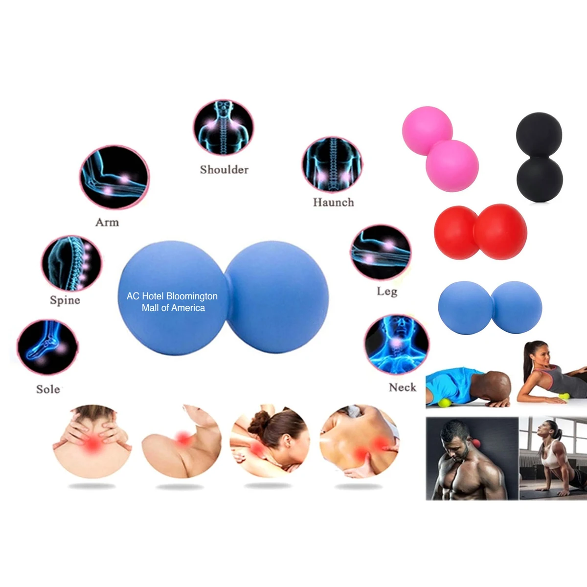 iBank ® Exercise Double Massage Ball 1