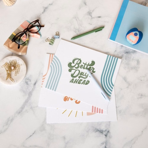 FLAT LETTERPRESS CARD - 8 X 10
