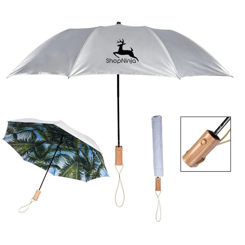 46" Arc Palm Bay Folding Umbrella 1