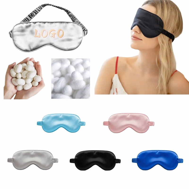 Luxurious Embroidered Silk Eye Masks
