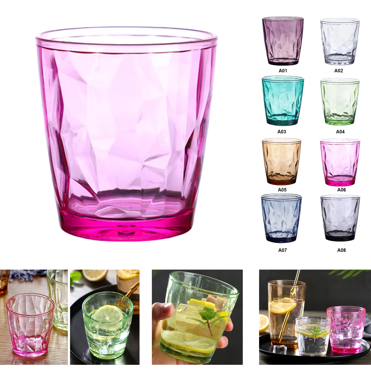 310ml Unbreakable Premium Drinking Glasses 1