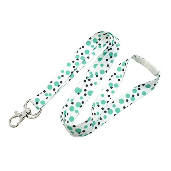 5/8" Polka Dotted Pre-Printed Dye Sublimated Lanyard 1