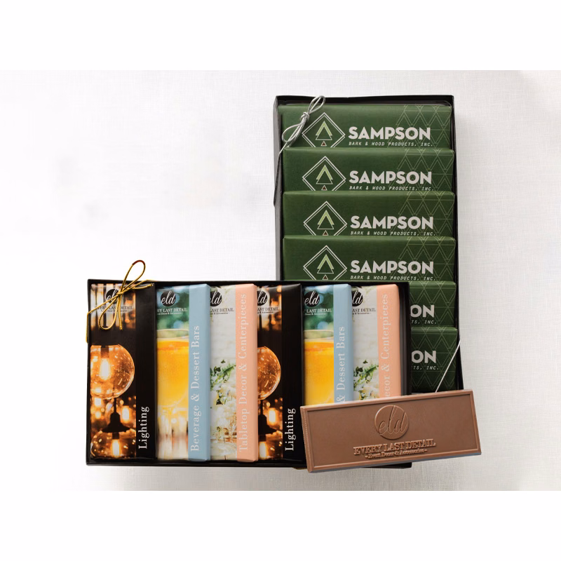 Wrapper Bar Gift Pack with Up to 6 Different Wrapper Designs (Clear Lid)